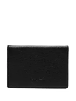 Yohji Yamamoto кожаный картхолдер, черный