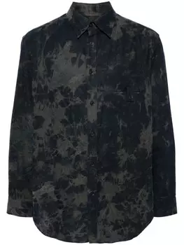 Yohji Yamamoto легкая рубашка, синий