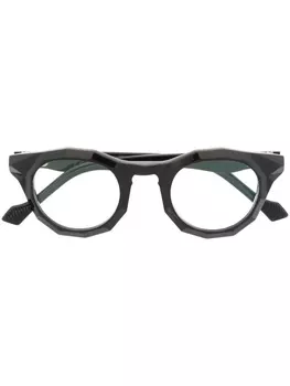 Yohji Yamamoto очки в геометричной оправе, черный