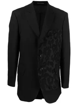 Yohji Yamamoto однобортный пиджак, черный