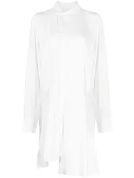 Yohji Yamamoto рубашка асимметричного кроя, белый