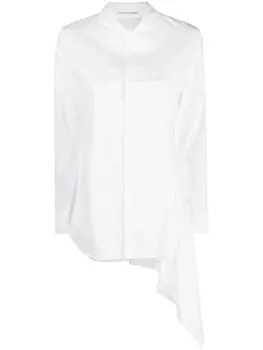 Yohji Yamamoto рубашка асимметричного кроя, белый
