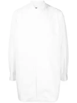 Yohji Yamamoto рубашка без воротника, белый