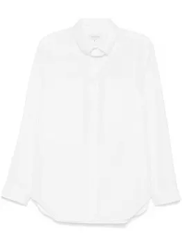 Yohji Yamamoto рубашка с бретельками, белый