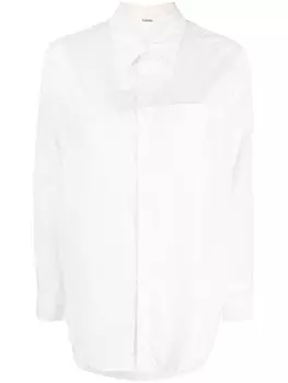Yohji Yamamoto рубашка с длинными рукавами, белый