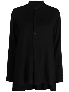 Yohji Yamamoto рубашка с длинными рукавами, черный