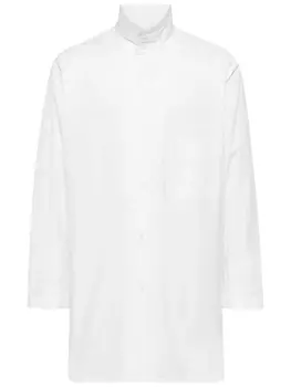 Yohji Yamamoto рубашка с рукавами реглан, белый