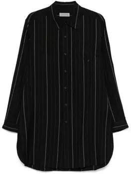 Yohji Yamamoto рубашка в полоску, черный