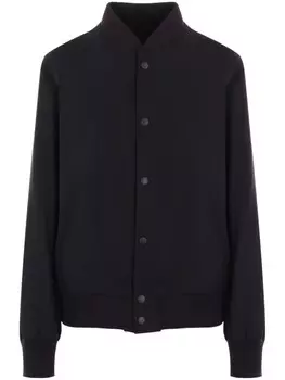 Yohji Yamamoto шерстяная куртка-бомбер, черный