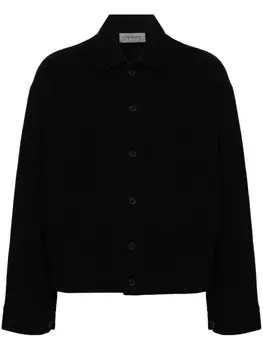 Yohji Yamamoto трикотажная куртка-рубашка, черный