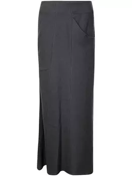 Yohji Yamamoto юбка с карманами, серый