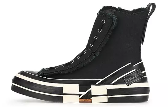 Yohji Yamamoto X Canvas Shoes Unisex High-top Black Xvessel