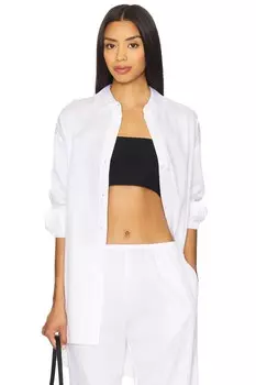 Yoko увеличенная рубашка на пуговицах Leset, white