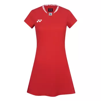 YONEX Женское платье с короткими рукавами, ромбовидное красное