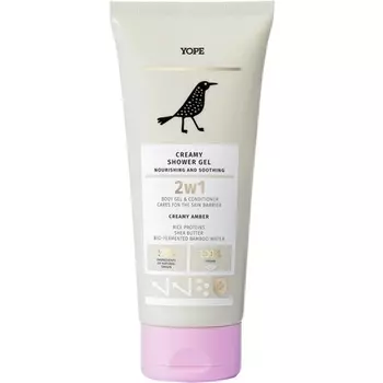 YOPE Питательный увлажняющий гель для душа с маслом ши 200 мл Кремово-янтарный