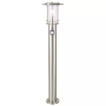 York уличный торшер детектор движения из нержавеющей стали BRILLIANT, серебро