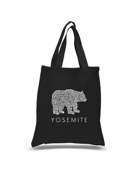 Yosemite Bear — сумка Word Art LA Pop Art, черный