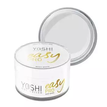 Yoshi Easy Pro UV LED EP012 Молочно-белый строительный гель, белый 15 мл
