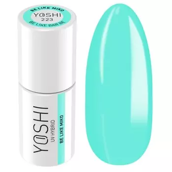 Yoshi, Гибридный лак для ногтей Be Like Bar серии Be Miko оттенок № 223 — Бирюзовый цвет, 6 мл
