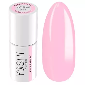 Yoshi, Гибридный лак для ногтей, серия Be Like Bar Be Stacey, оттенок № 228 - Розовый, 6 мл