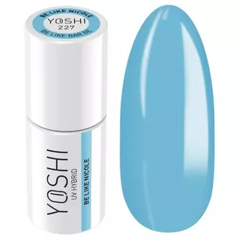 Yoshi, Гибридный лак для ногтей, серия Be Like Bar Be Nicole, оттенок № 227 — Синий, 6 мл