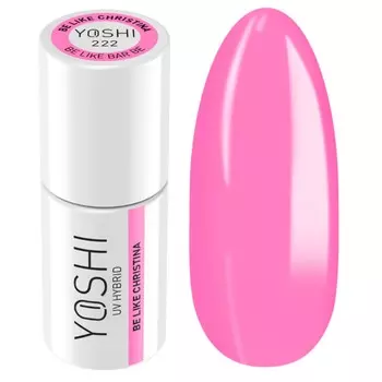 Yoshi, Гибридный лак для ногтей, серия Be Like Bar Be Christina, оттенок № 222 - Розовый, 6 мл