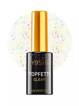 Yoshi, Topfetti Clear Hybrid Top, 10 мл