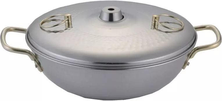 Yoshikawa SH9334 Кастрюля Шабу-Шабу-Шабу, 9,8 дюйма (25 см), Silver