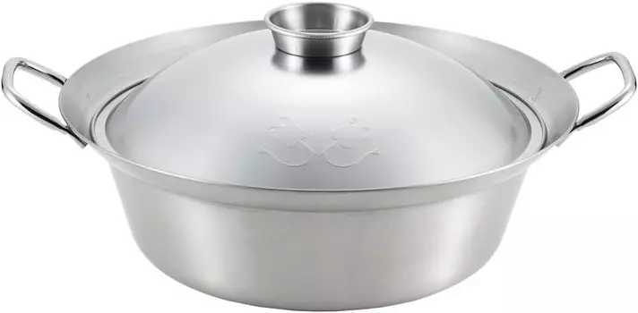 Yoshikawa SJ2198 Кастрюля тянко, 11,0 дюймов (28 см), совместимость с IH, серебро, Delicious Ayana, Silver