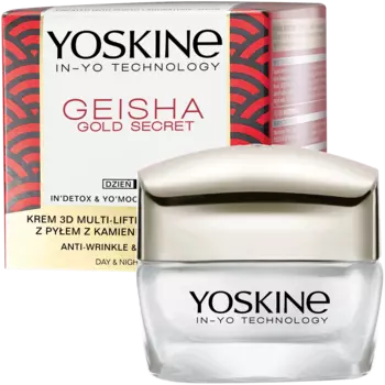 Yoskine Geisha Gold Secret дневной и ночной крем для лица против морщин, 50 мл