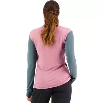 Yotei BF Топ с высоким воротником женский Mons Royale, цвет Dusty Pink/Burnt Sage