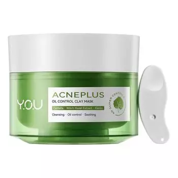 You Глиняная маска Y.O.U Acne Plus Oil Control 50г, Light green