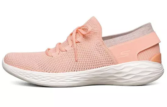 YOU Lifestyle Shoes Женские низкие кроссовки персиково-розово-белые Skechers