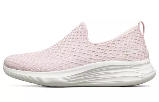 YOU Туфли-слипоны женские низкие светло-розовые белые Skechers