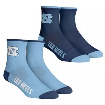 Youth Rock Em Socks North Carolina Tar Heels Core Team, комплект из 2 носков длиной четверть длины Unbranded