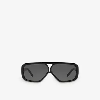 Ys000434 sl 569 y солнцезащитные очки из ацетата в пилотной оправе Saint Laurent, черный