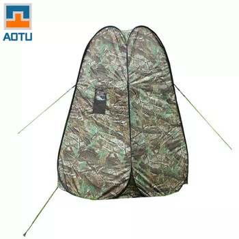 Yuehan aotu вогнуто-выпуклая палатка для улицы, непромокаемая уличная теплая палатка для кемпинга, ванна, стиль кленового листа, с окном