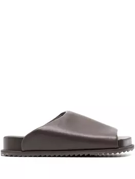 YUME YUME шлепанцы из искусственной кожи, коричневый