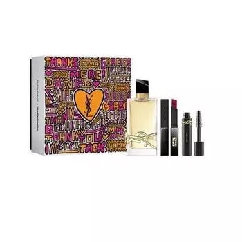 Yves Saint Laurent Libre 90ml Edp Spray With Mascara And Lipstick Gift Set