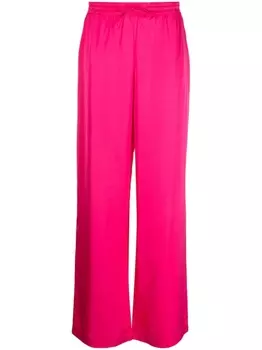Yves Salomon брюки палаццо, розовый