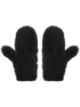 Yves Salomon перчатки с панелями, серый