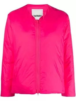 Yves Salomon пуховик на молнии, розовый