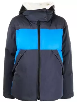 Yves Salomon пуховик с капюшоном, черный