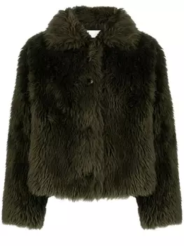 Yves Salomon шерстяной пиджак, зеленый