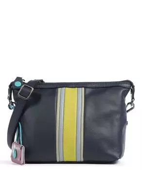 Забавная сумка через плечо Stripes из зерненой телячьей кожи Gabs, синий