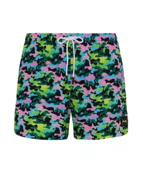 Забавные шорты из микрофибры с фантазийным настроением F**K, мультиколор