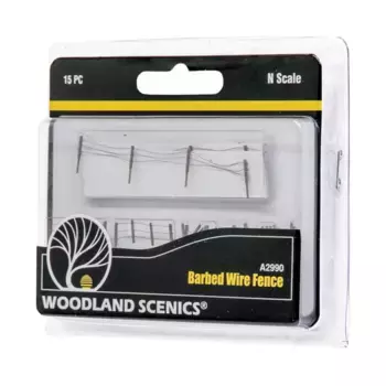 Забор из колючей проволоки – масштаб N, Terrain & Scenery