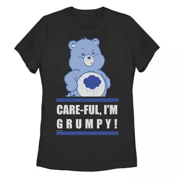 Заботливые мишки для юниоров «Осторожно, я сварливый!» Футболка с рисунком Grumpy Bear Licensed Character