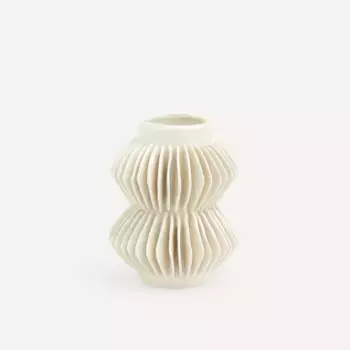 Zadar El Corte Ingls керамическая ваза с ромбом, белый