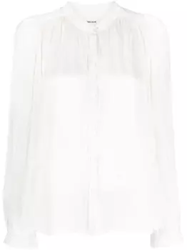 Zadig&Voltaire атласная блузка Tchin, белый